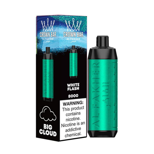 Al Fakher Crown Bar 8000 Puffs - White Flash