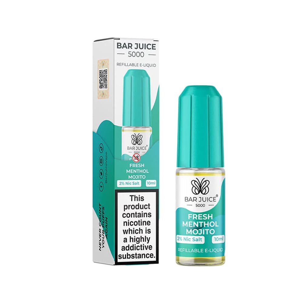 Bar Juice 5000 Fresh Menthol Mojito 10ml Nic Salt E liquid