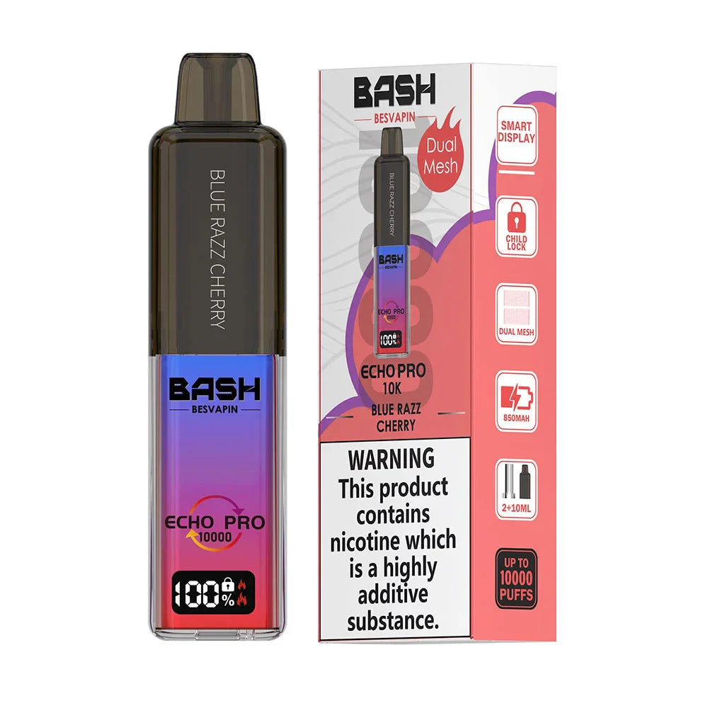 Bash Besvapin Echo Pro 10K Prefilled Pod Kit - Blue Razz Cherry