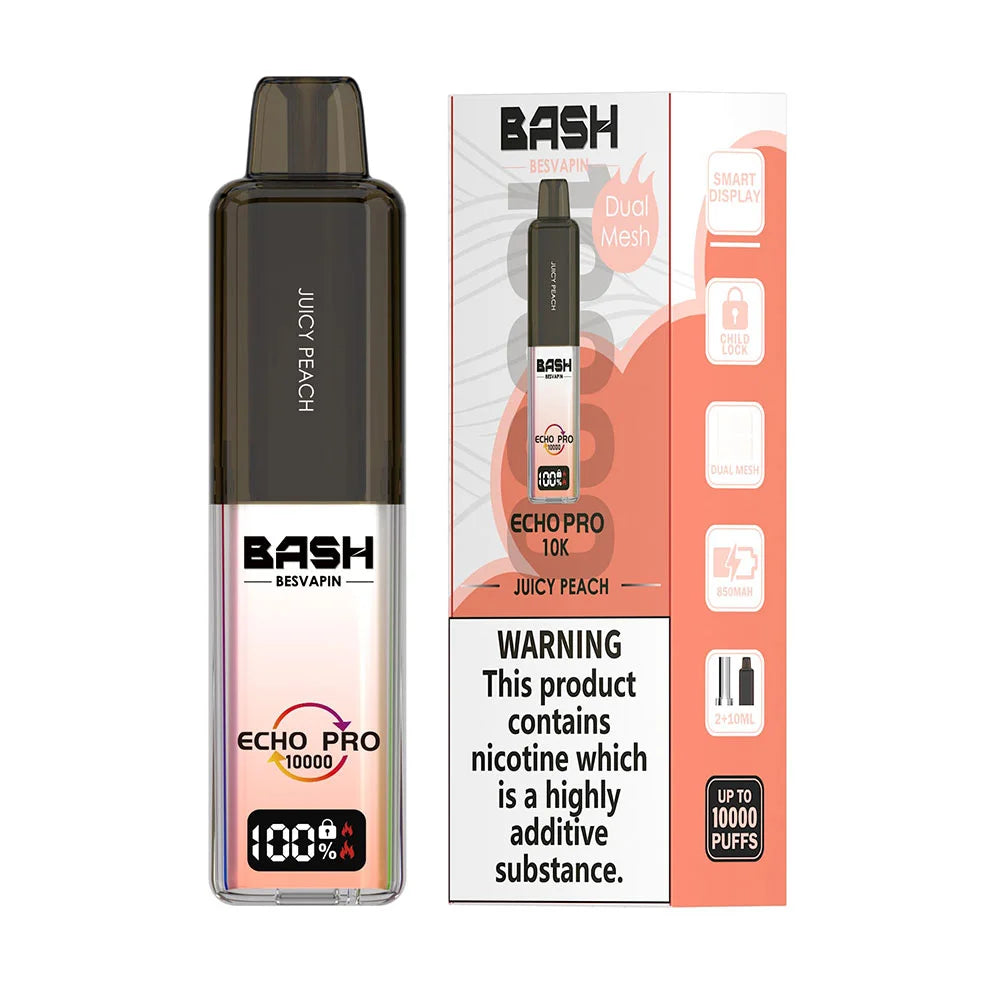 Bash Besvapin Echo Pro 10K Prefilled Pod Kit - Juicy Peach