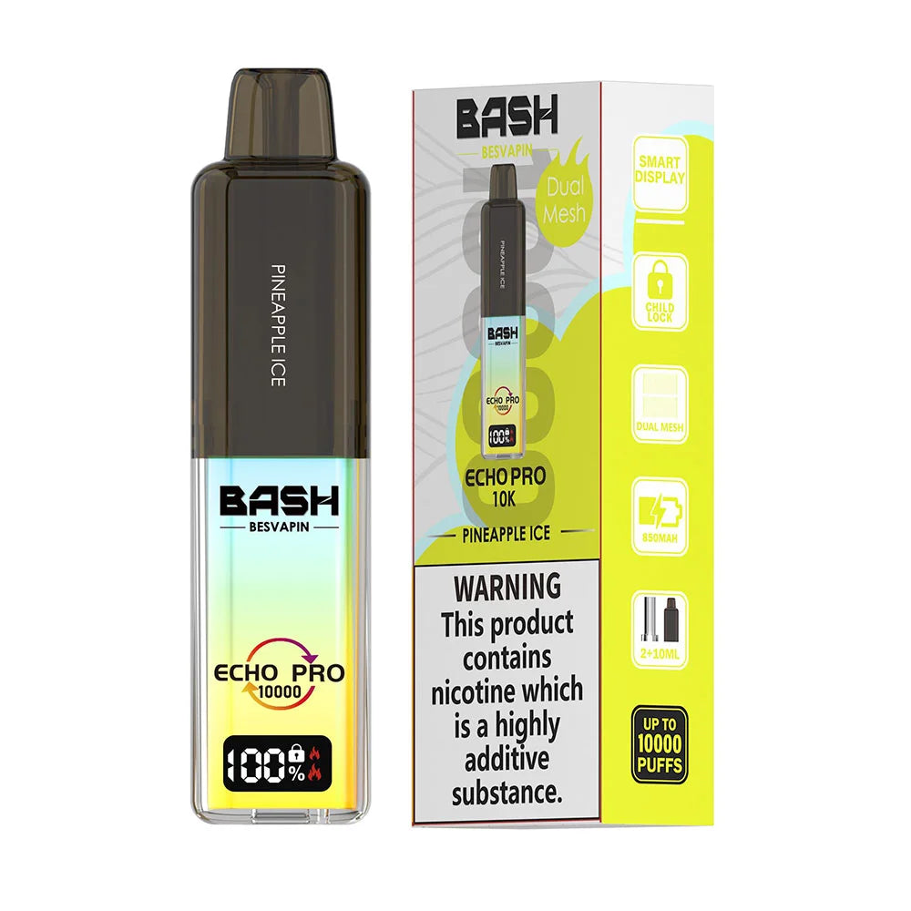 Bash Besvapin Echo Pro 10K Prefilled Pod Kit - Pineapple Ice