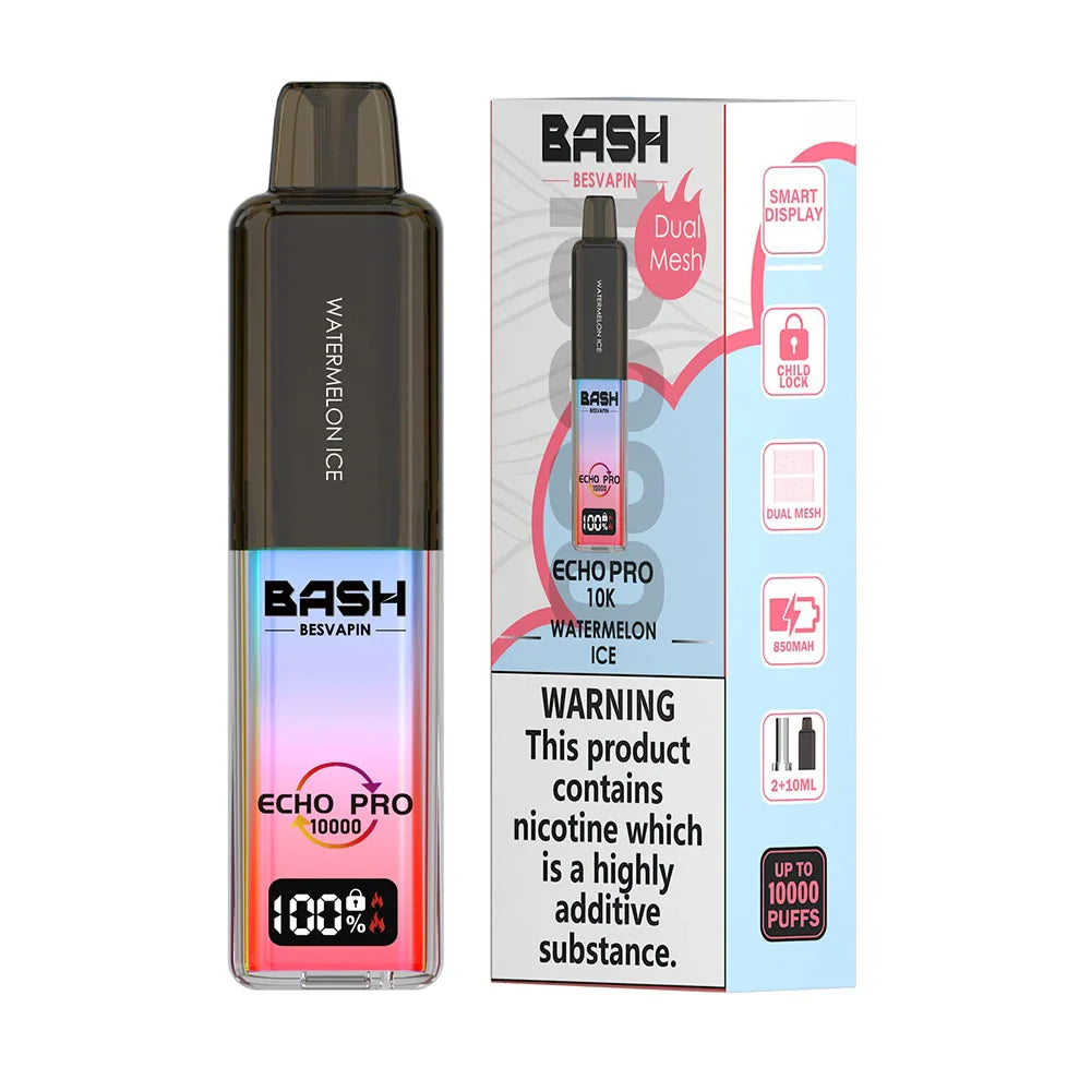 Bash Besvapin Echo Pro 10K Prefilled Pod Kit - Watermelon Ice