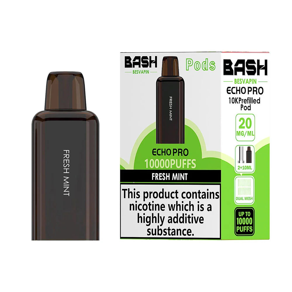 Bash Besvapin Echo Pro 10K Prefilled Pods - Fresh Mint