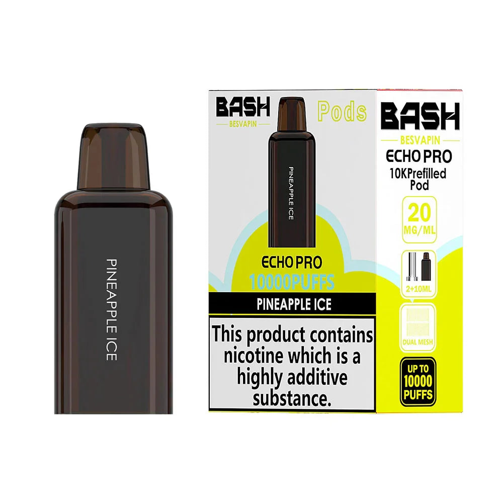 Bash Besvapin Echo Pro 10K Prefilled Pods - Pineapple Ice