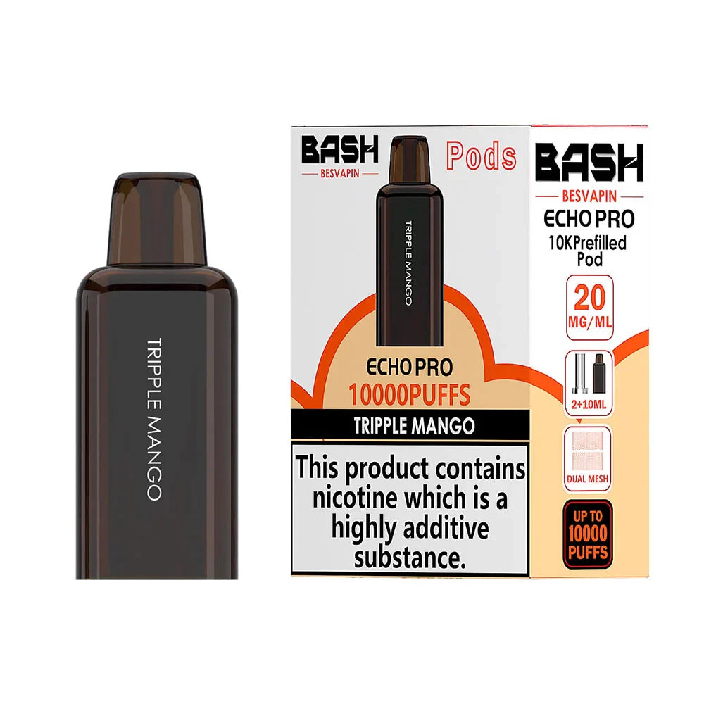 Bash Besvapin Echo Pro 10K Prefilled Pods - Triple Mango