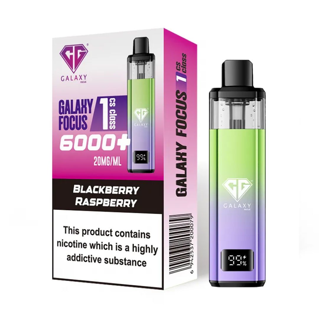 Crystal Galaxy Focus 1 6000 Prefilled Pod Kit - Blackberry Raspberry