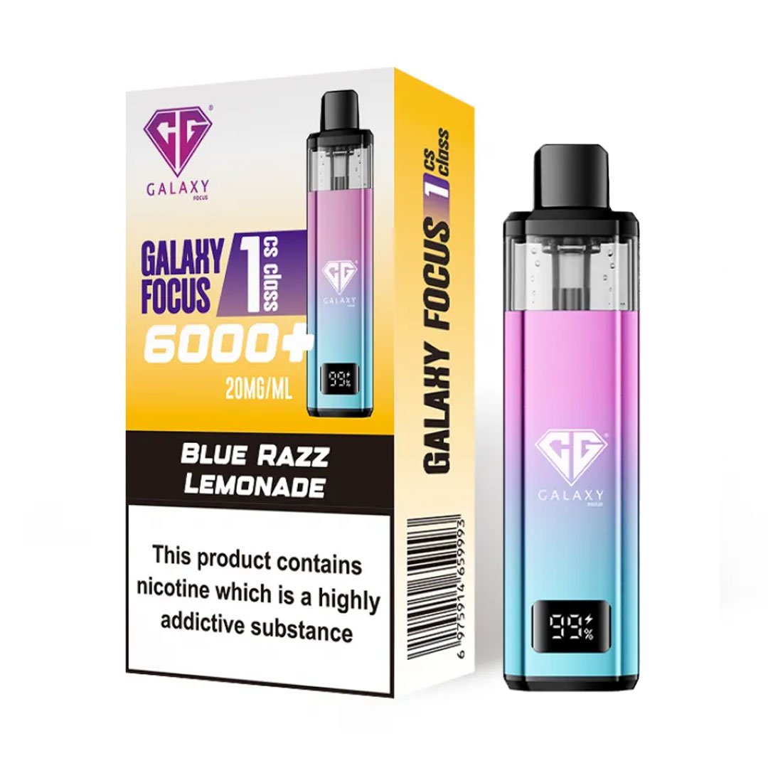Crystal Galaxy Focus 1 6000 Prefilled Pod Kit - Blue Razz Lemonade
