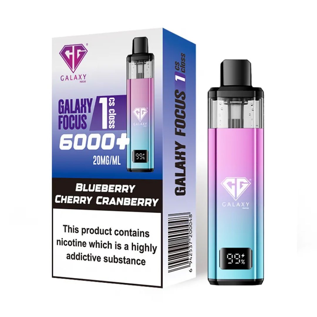 Crystal Galaxy Focus 1 6000 Prefilled Pod Kit - Blueberry Cherry Cranberry