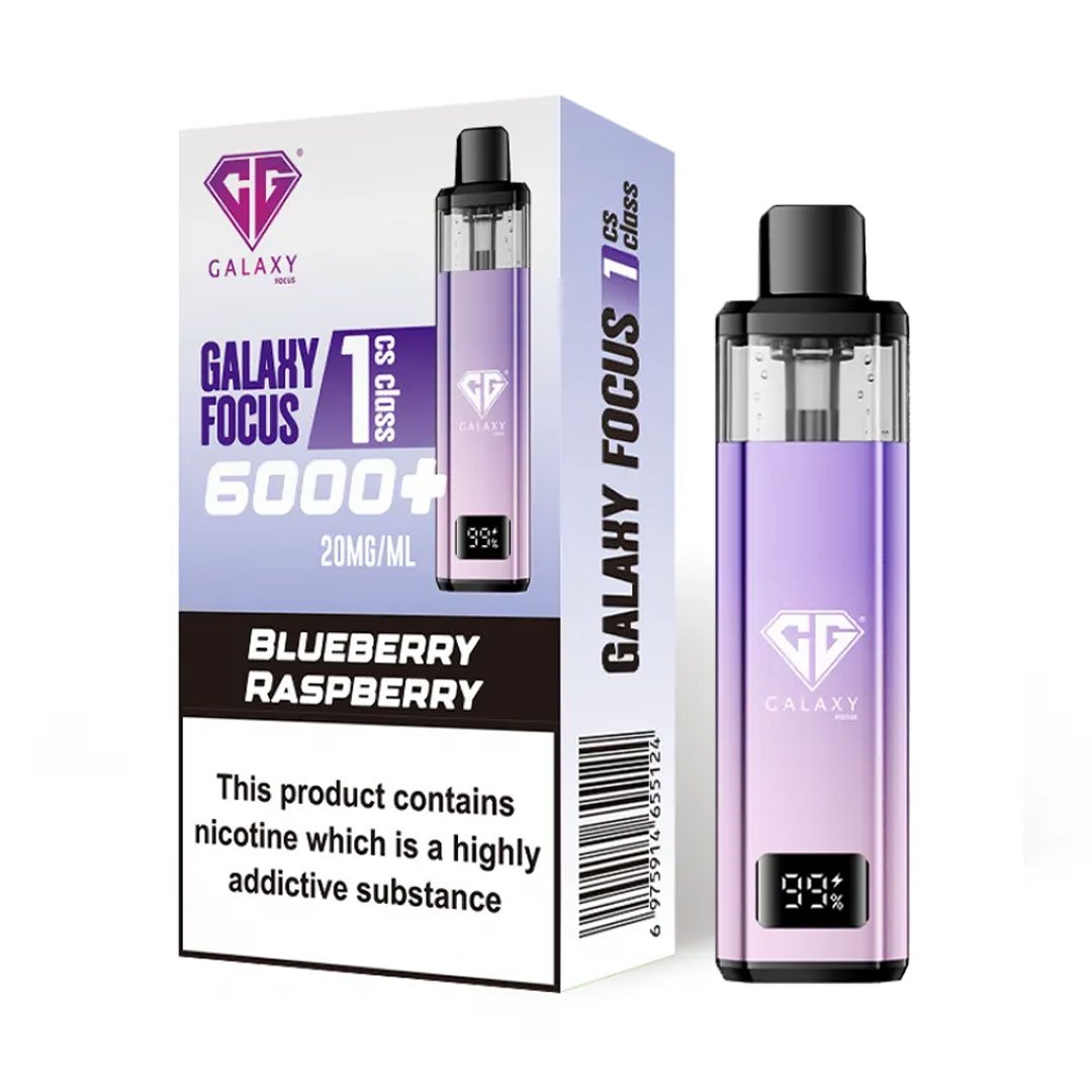 Crystal Galaxy Focus 1 6000 Prefilled Pod Kit - Blueberry Raspberry