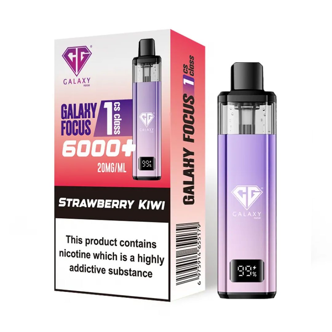 Crystal Galaxy Focus 1 6000 Prefilled Pod Kit - Strawberry Kiwi