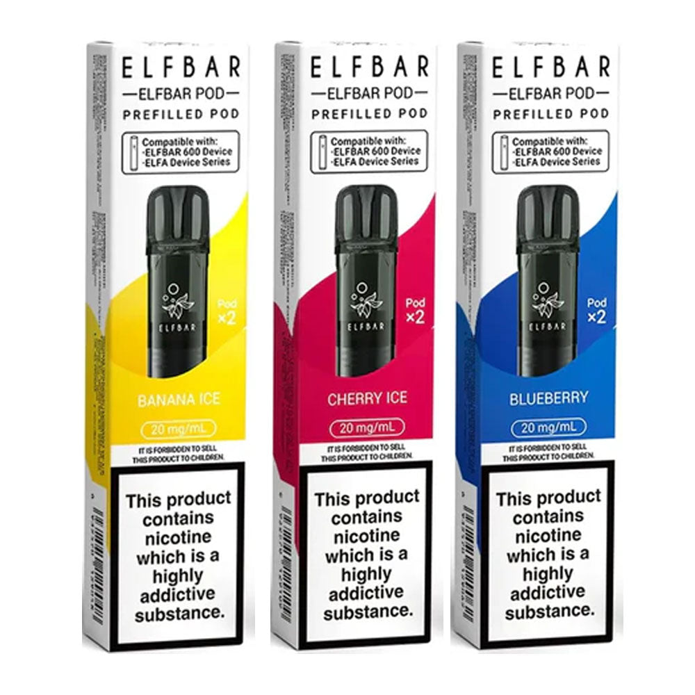 Elf Bar 600 Pods (2 Pack) | Smooth Flavour Hits Elf Bar 600 Pods (2 Pack) | Smooth Flavour Hits