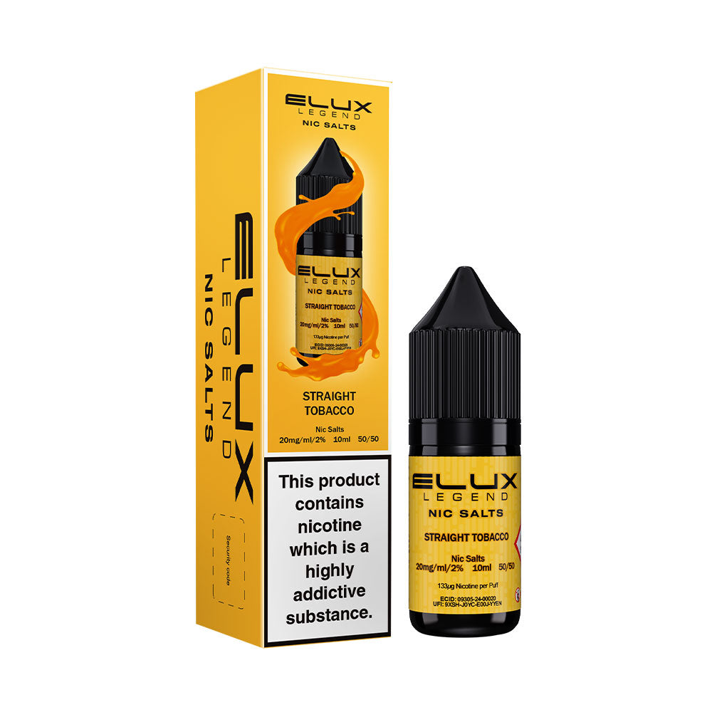 Straight Tobacco Elux Legend Nic Salt 10ml