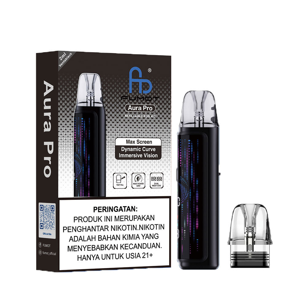 FUMOT Aura Pro Refillable Pod Kit - Vantablack