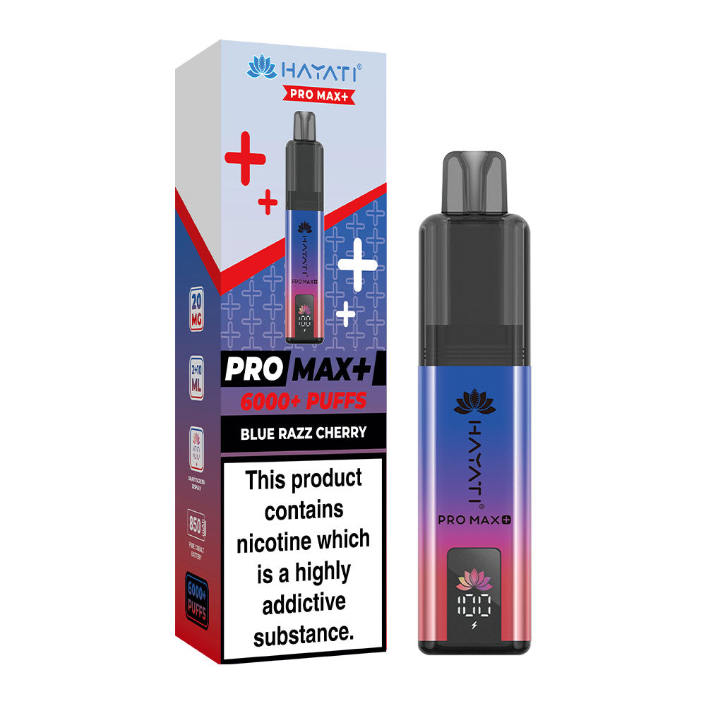 Hayati Pro Max 6000 Blue Razz Cherry Flavour Vape