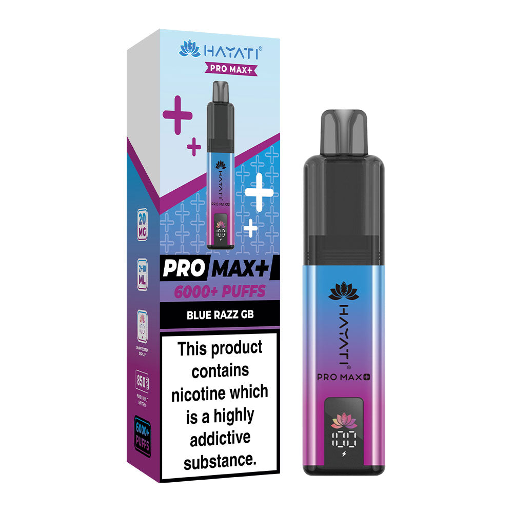 Hayati Pro Max 6000 Blue Razz GB Flavour Vape