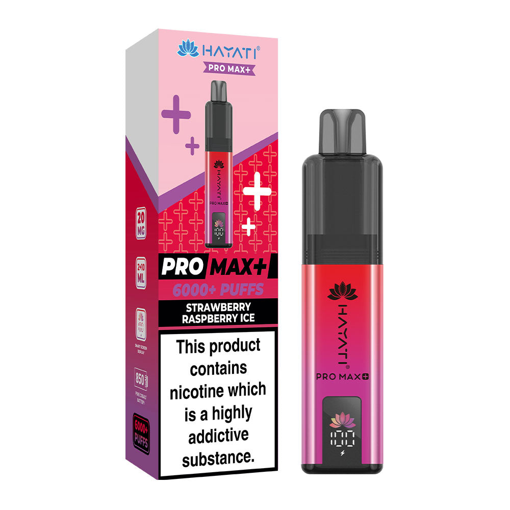 Hayati Pro Max 6000 Strawberry Raspberry Ice Flavour Vape