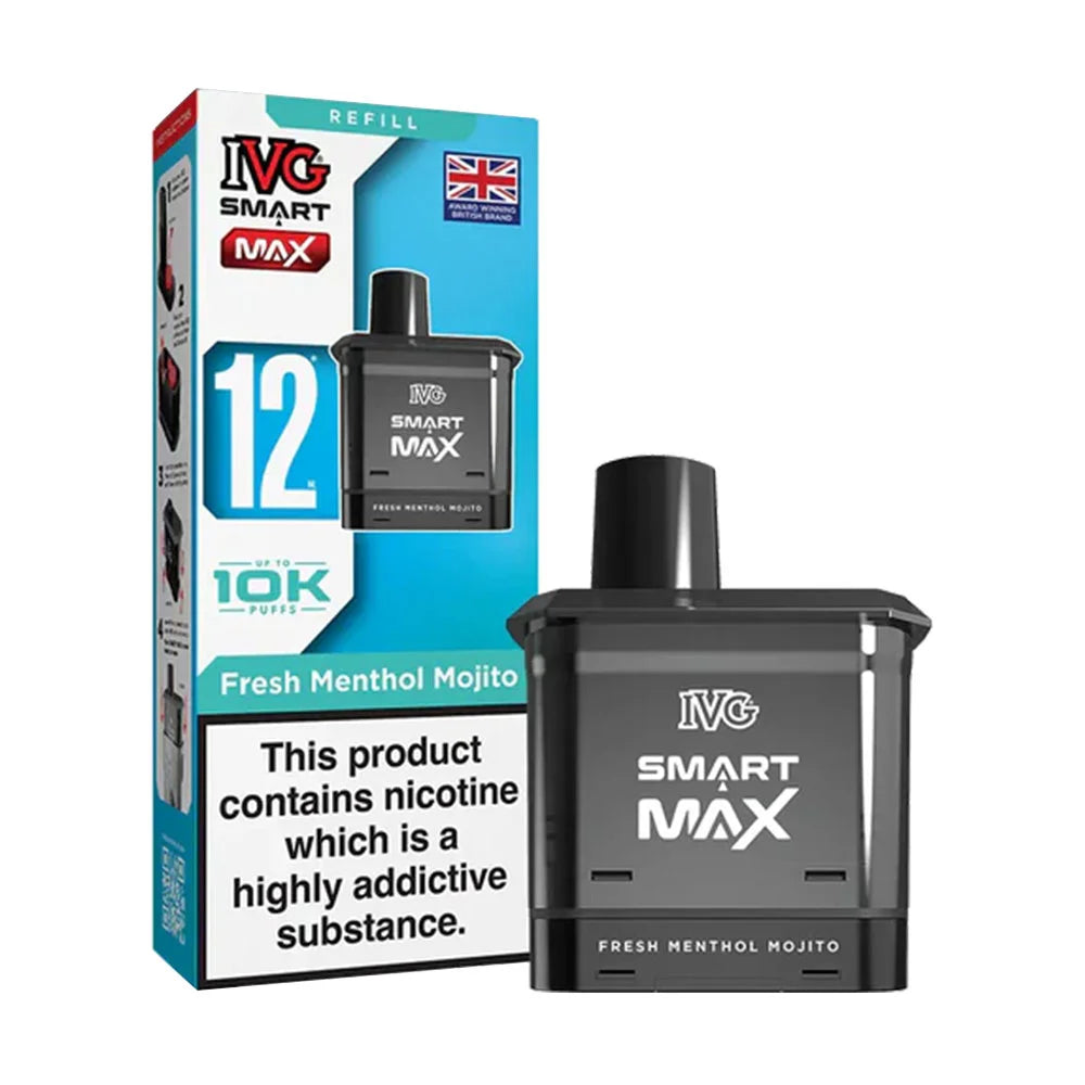 IVG Smart Max 10K Prefilled Pods - Fresh Menthol Mojito