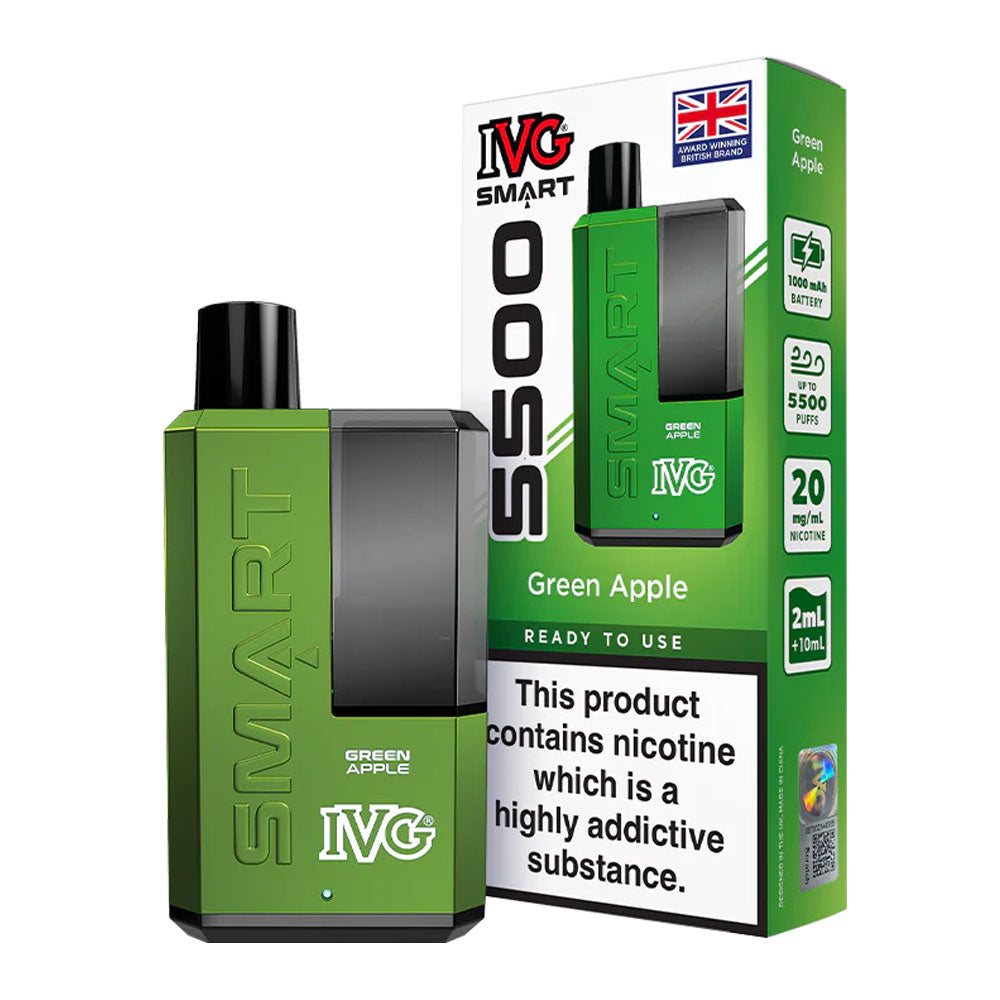 IVG Smart 5500 Puffs - Green Apple