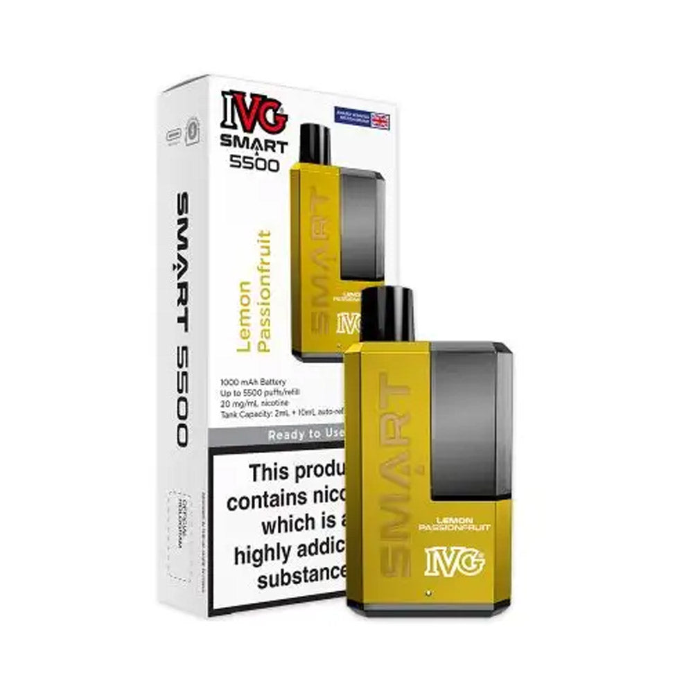 IVG Smart 5500 Puffs - Lemon Passionfruit