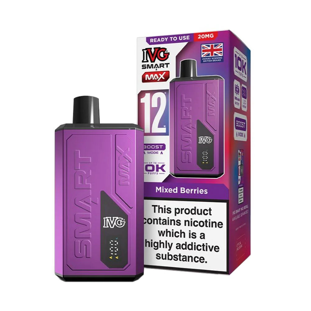 IVG Smart Max 10K Puffs Prefilled Vape Kit - Mixed Berries