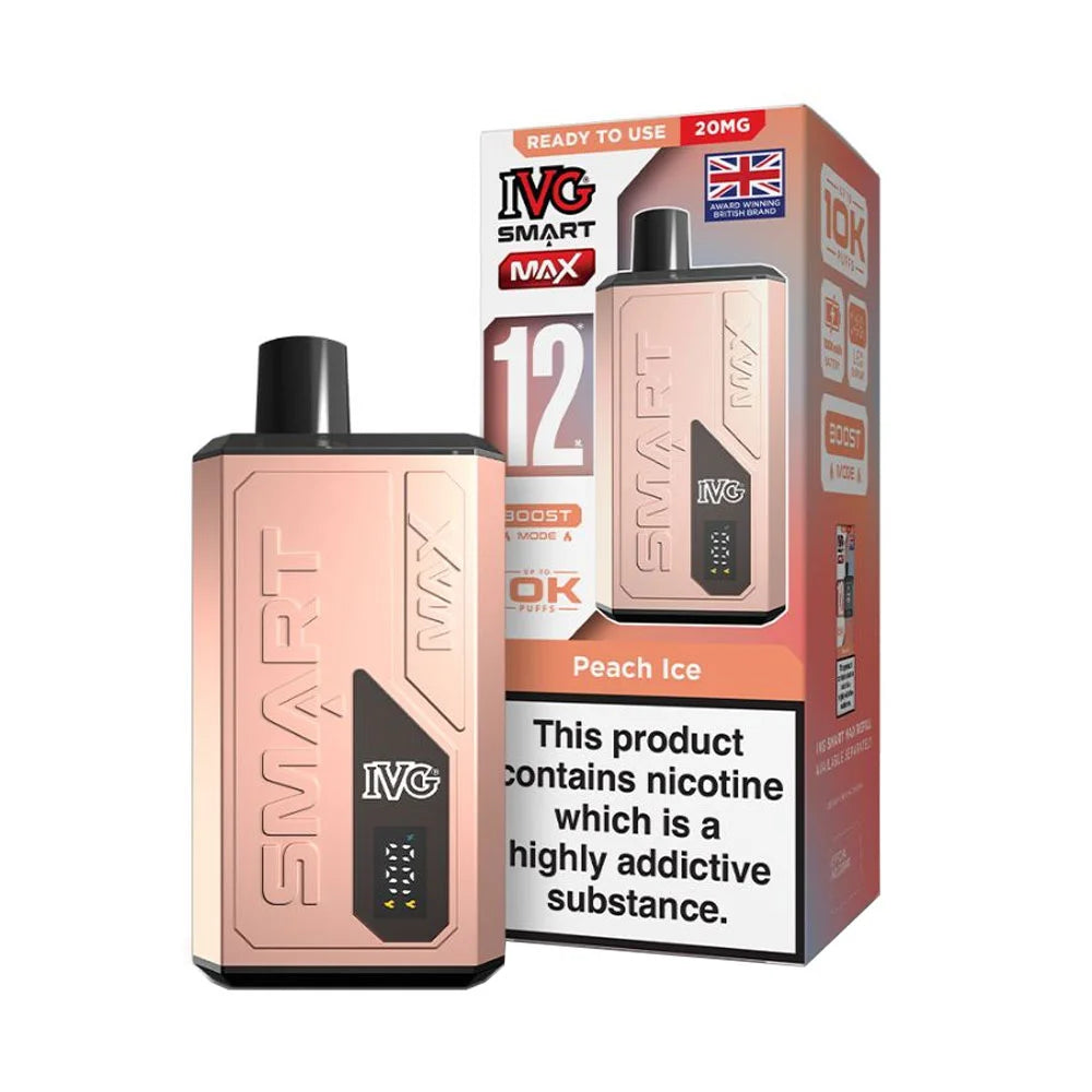 IVG Smart Max 10K Puffs Prefilled Vape Kit - Peach Ice