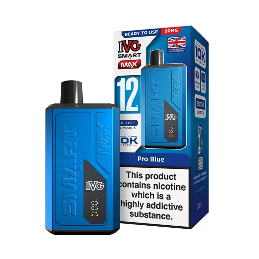 IVG Smart Max 10K Puffs Prefilled Vape Kit - Pro Blue