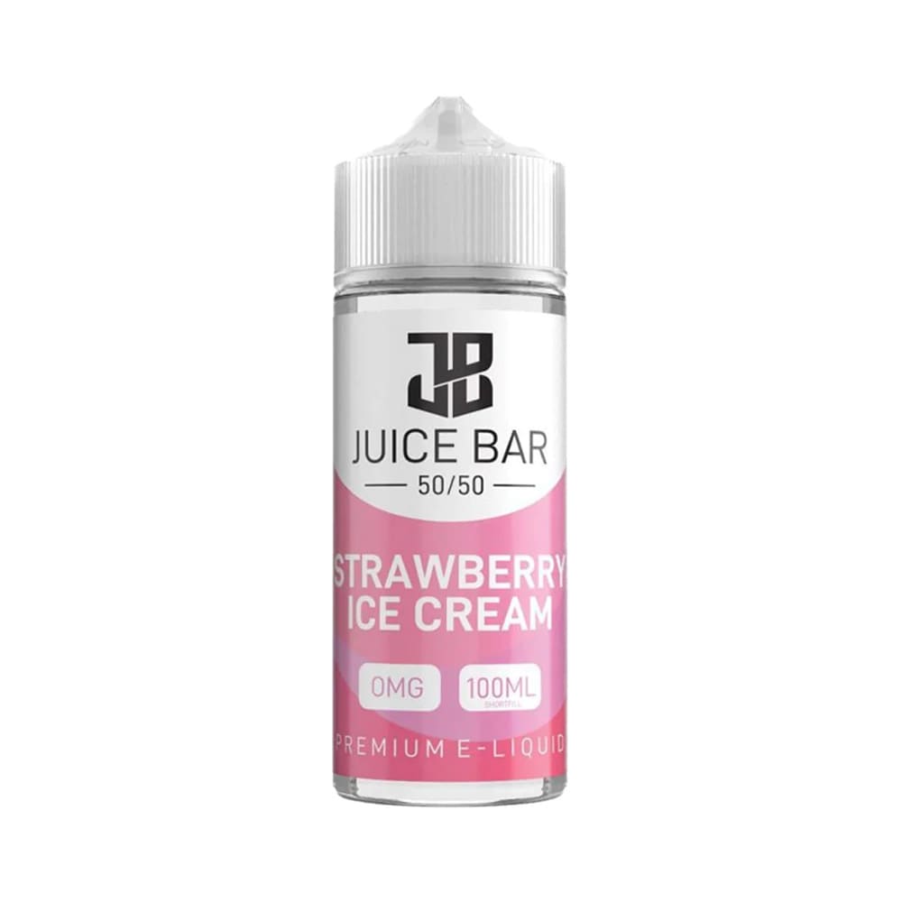 Juice-Bar-Strawberry-Ice-Cream-100ml-Shortfill-E-Liquid