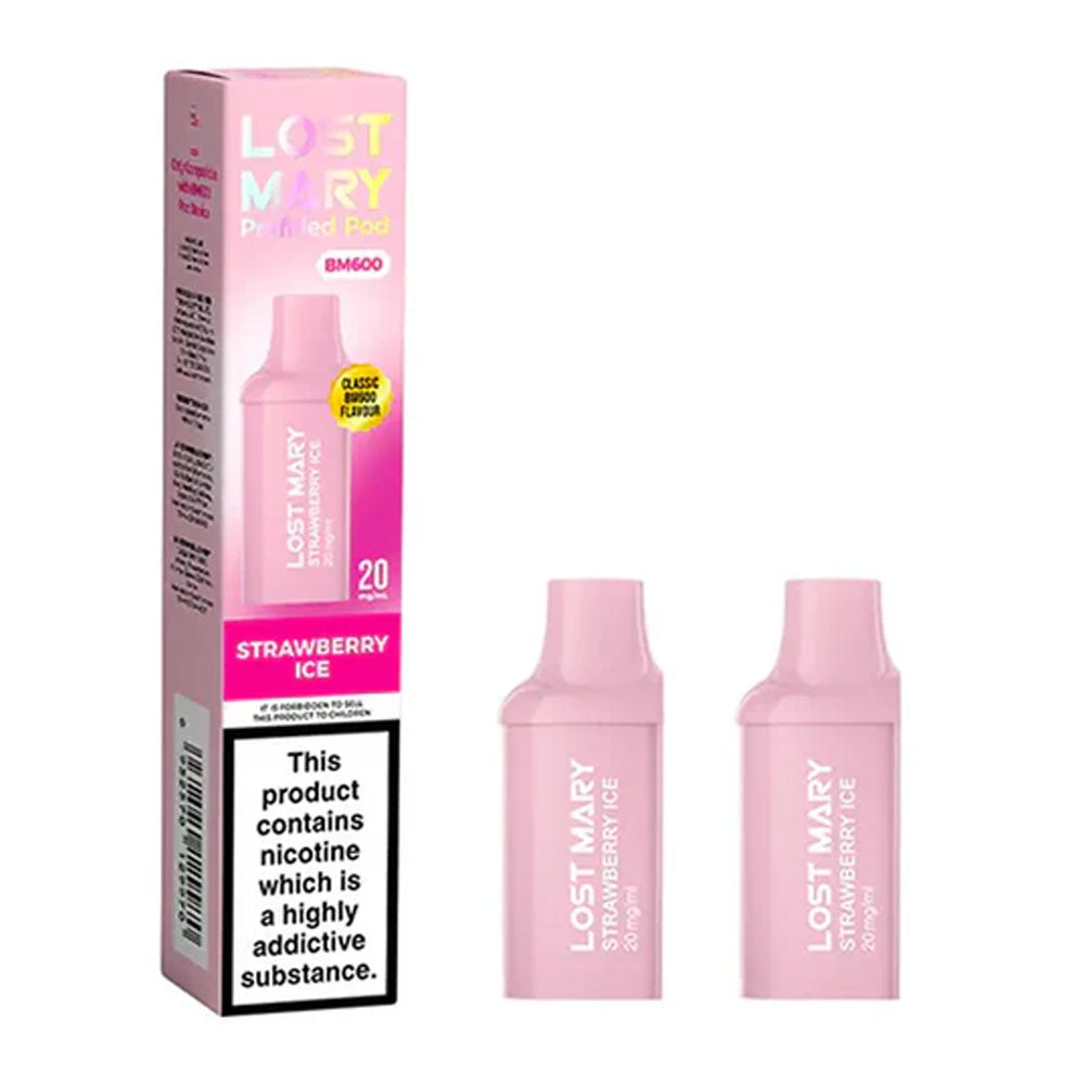 Lost Mary BM600 Prefilled Pods (Pack of 2) - Strawberry Ice