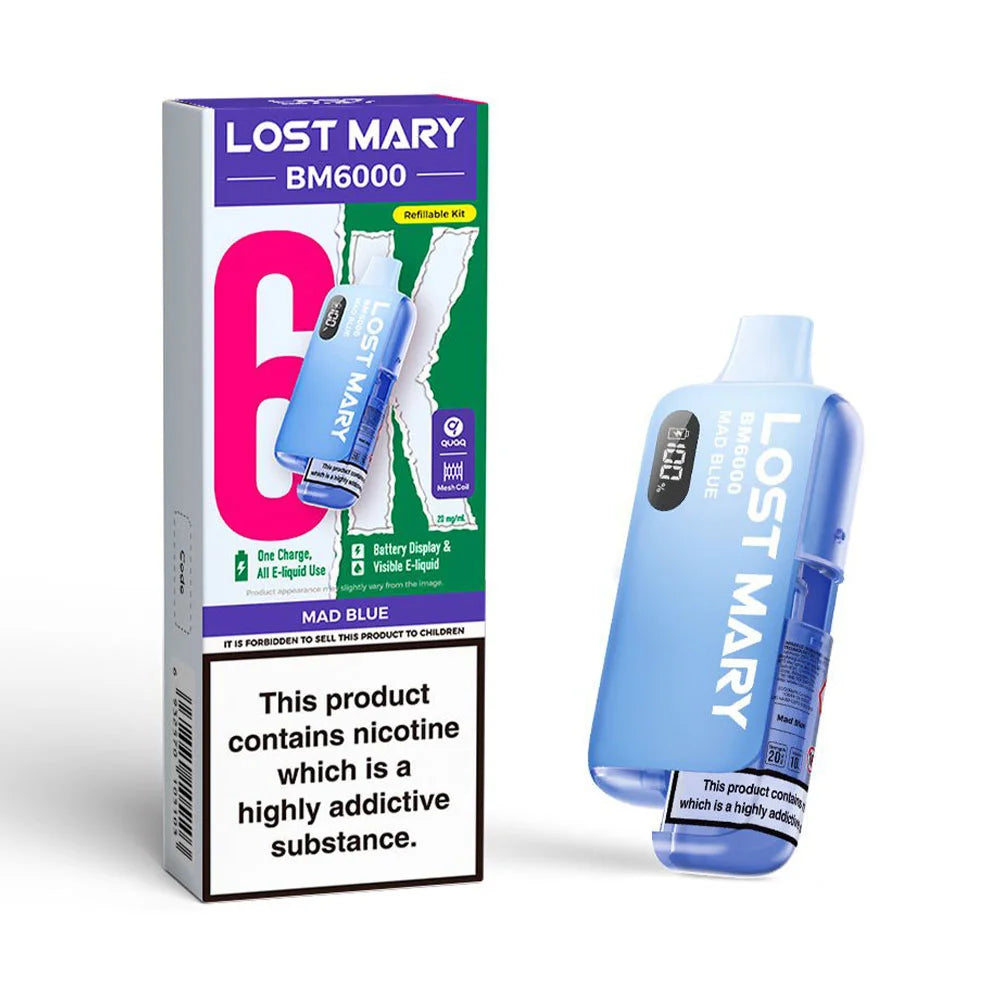 Lost Mary BM6000 Refillable Pod Kit - Mad Blue
