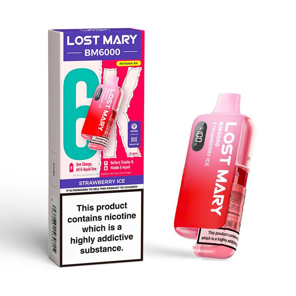 Lost Mary BM6000 Refillable Pod Kit - Strawberry Ice