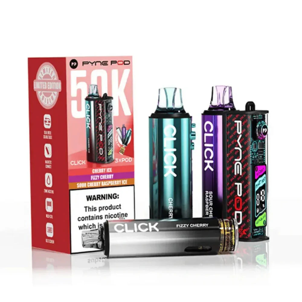 Pyne Pod Click 50K Puffs Prefilled Pod Kit - Cherry Edition