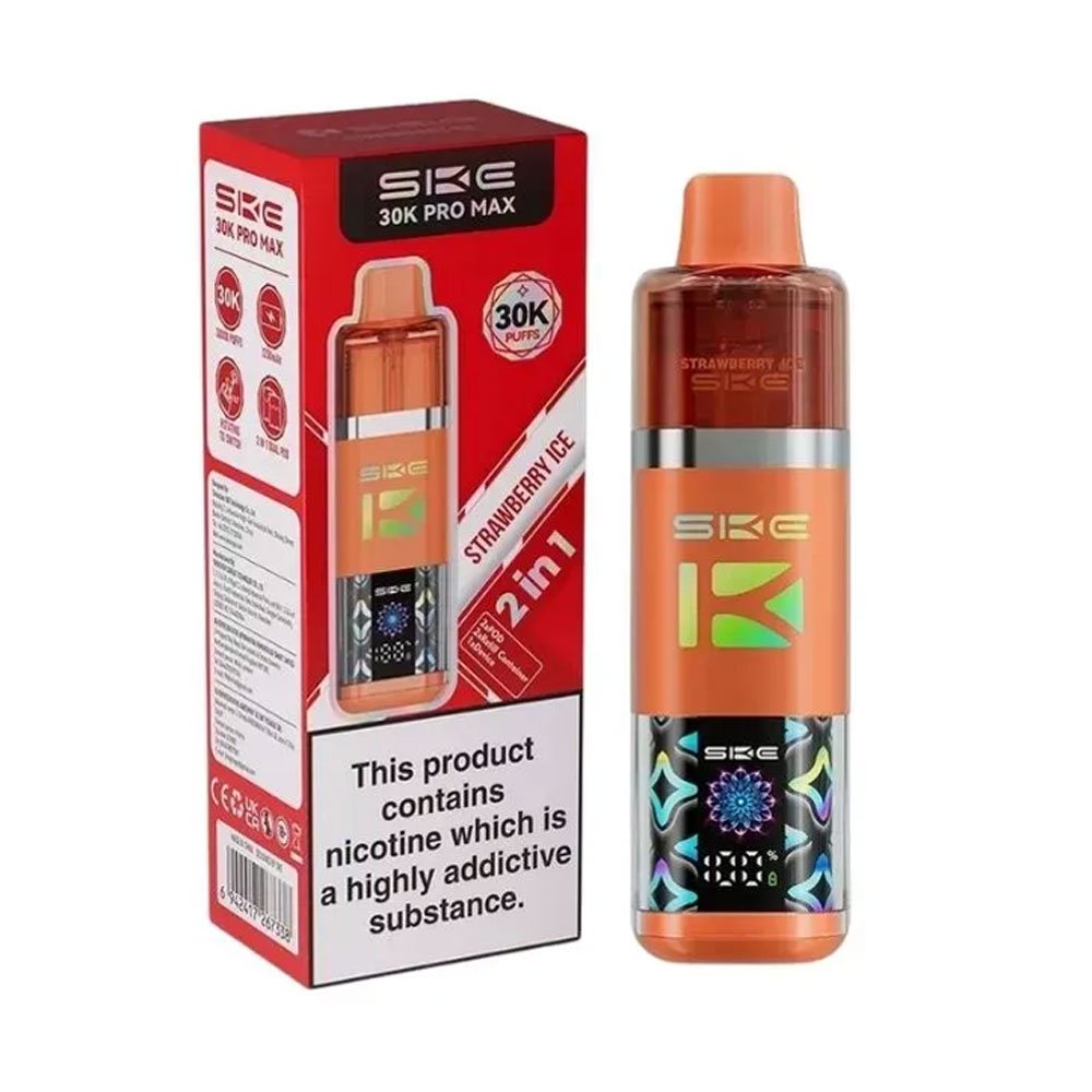 SKE 30K Pro Max 2 in 1 Prefilled Pod Kit - Strawberry Ice