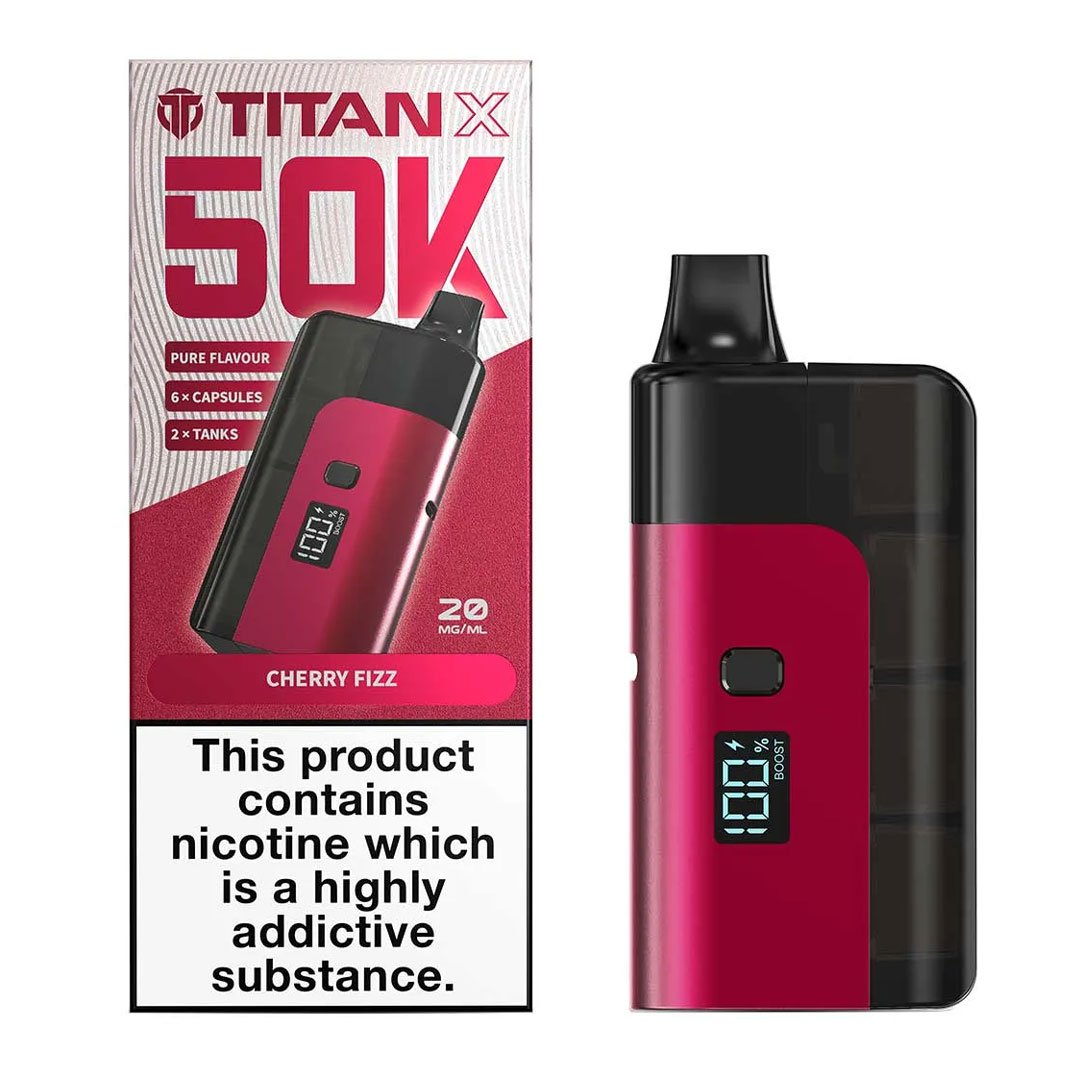 Titan X 50K Prefilled Pod Kit - Cherry Fizz