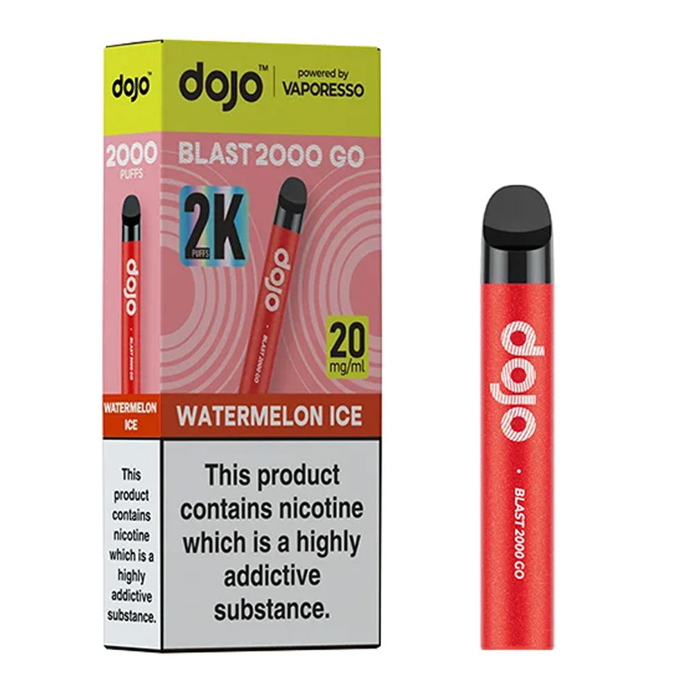 Dojo Blast 2000 GO disposable vape in Watermelon Ice flavor