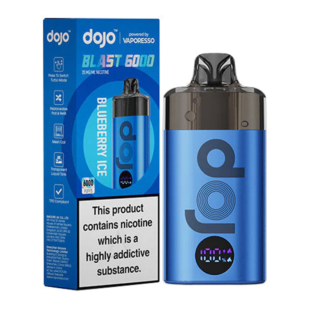Vaporesso Dojo Blast 6000 Prefilled Kit - Blueberry Ice