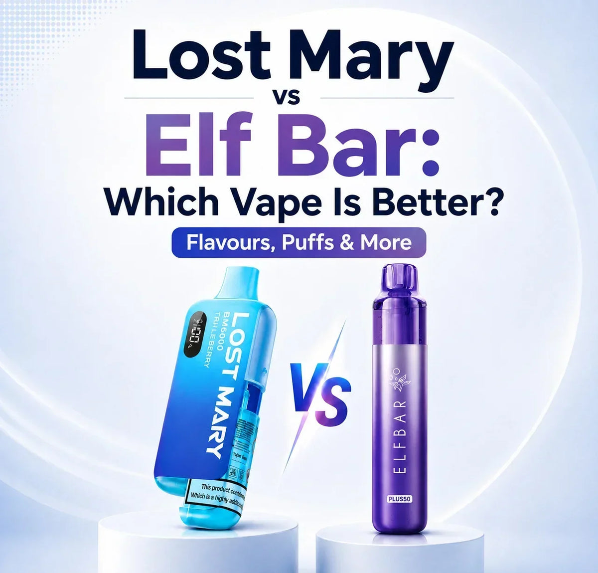 Lost Mary vs Elf Bar: Which Vape Is Better? Flavours, Puffs & More