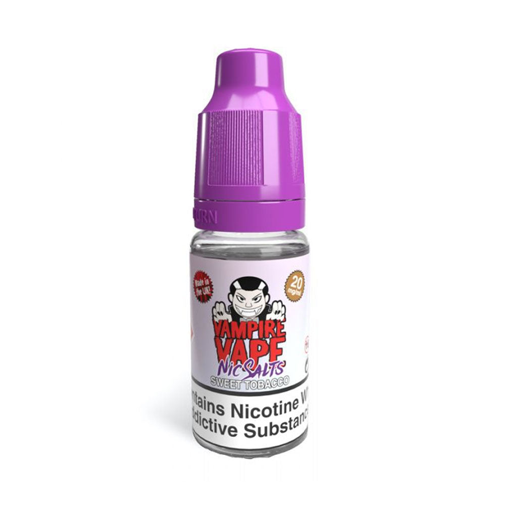 Sweet Tobacco 10ml Nicotine Salt E-Liquid by Vampire Vape Salts