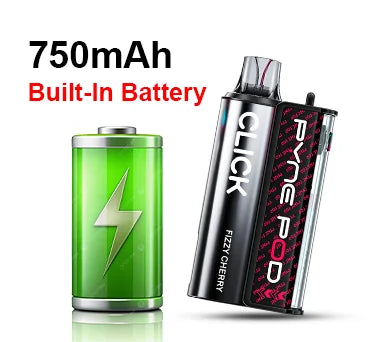 750mAh Built-In Battery