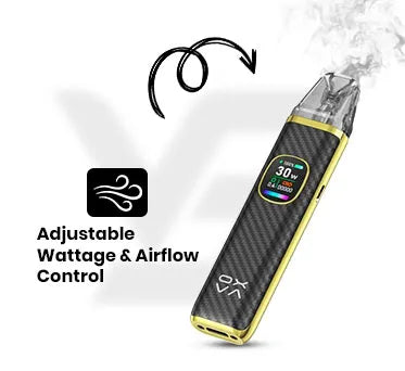 Adjustable Wattage & Airflow Control