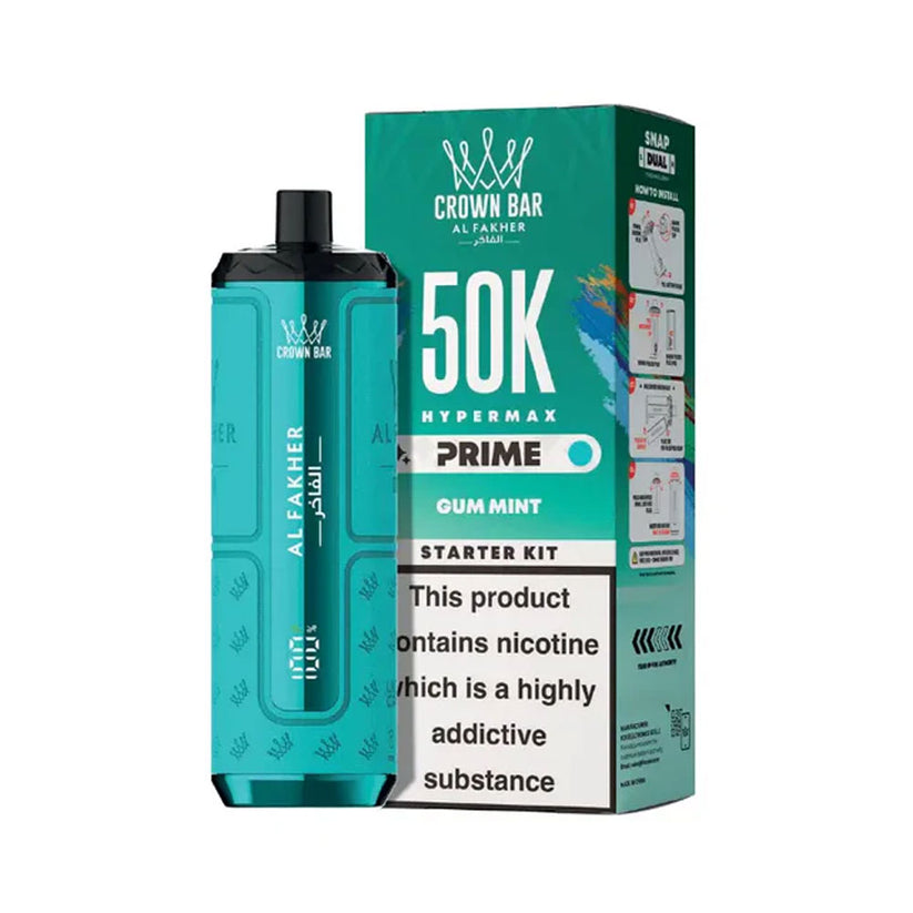 Al Fakher Hypermax 50K Prefilled Pod Kit - Gum Mint