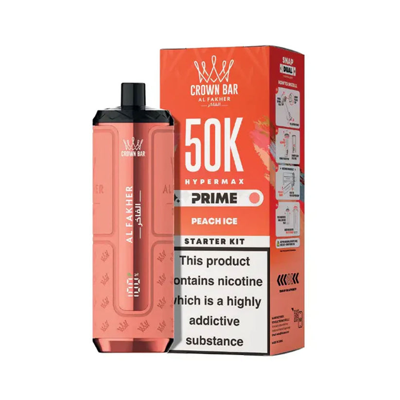 Al Fakher Hypermax 50K Prefilled Pod Kit - Peach Ice