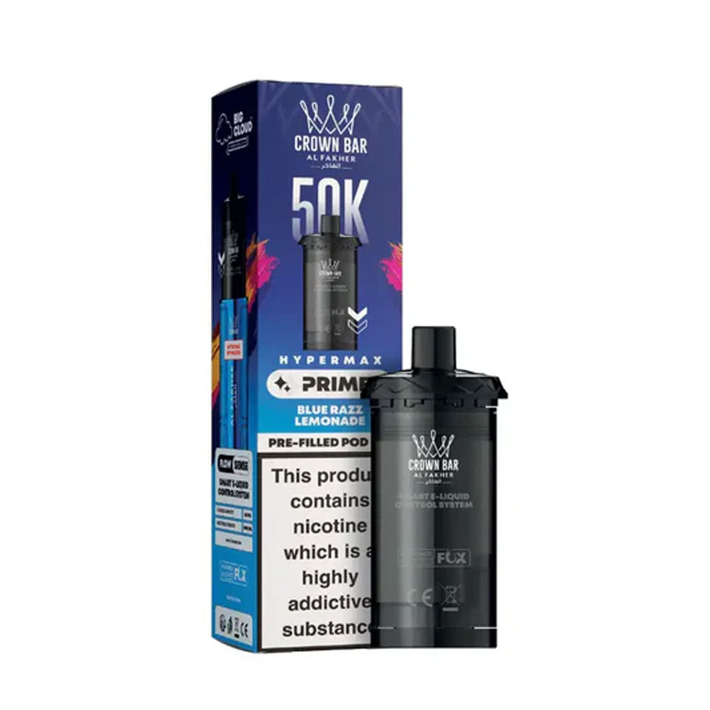 Al Fakher Crown Bar 50K Hypermax Prefilled Pods - Blue Razz Lemonade