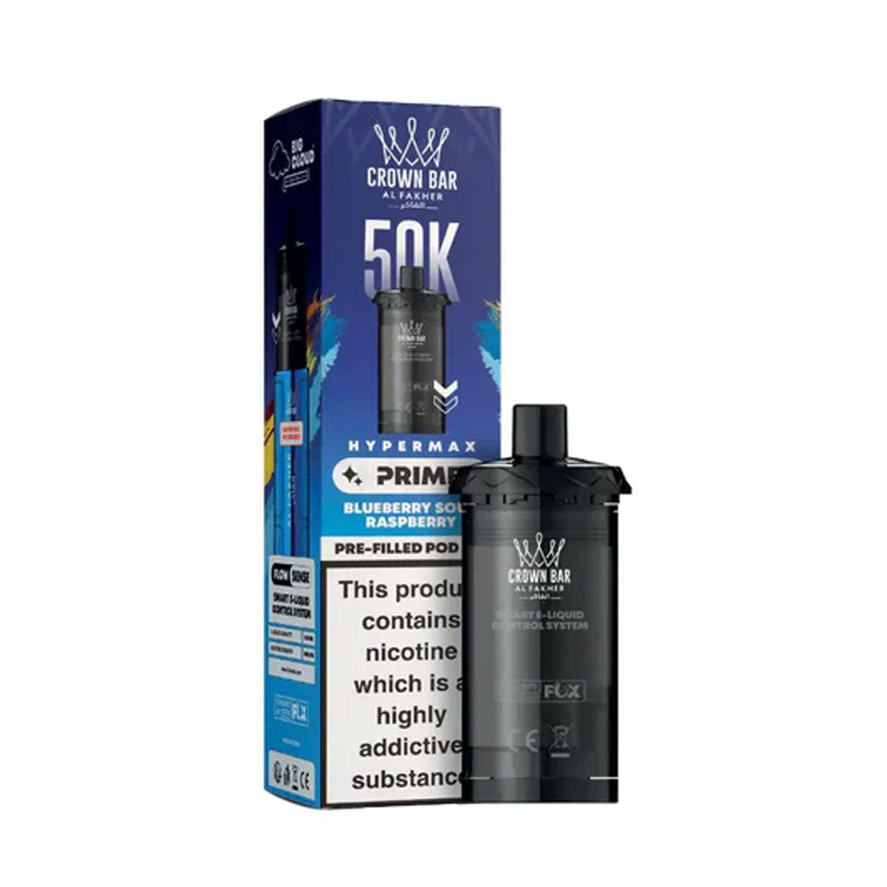 Al Fakher Crown Bar 50K Hypermax Prefilled Pods - Blueberry Sour Raspberry