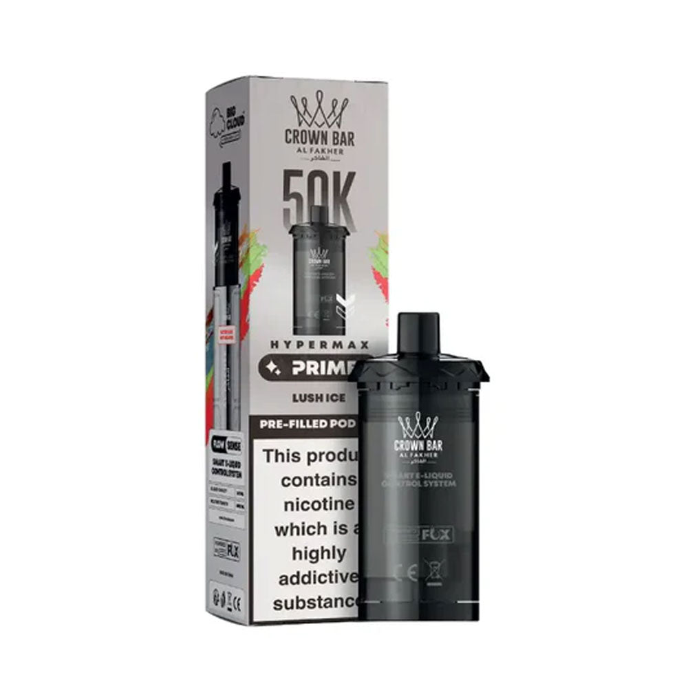 Al Fakher Crown Bar 50K Hypermax Prefilled Pods - Lush Ice
