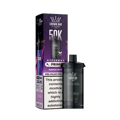 Al Fakher Crown Bar 50K Hypermax Prefilled Pods - Magic Love