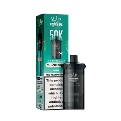 Al Fakher Crown Bar 50K Hypermax Prefilled Pods - Mint