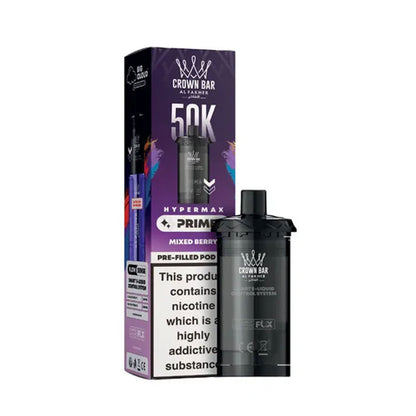 Al Fakher Crown Bar 50K Hypermax Prefilled Pods - Mixed Berry