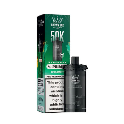 Al Fakher Crown Bar 50K Hypermax Prefilled Pods - Spearmint