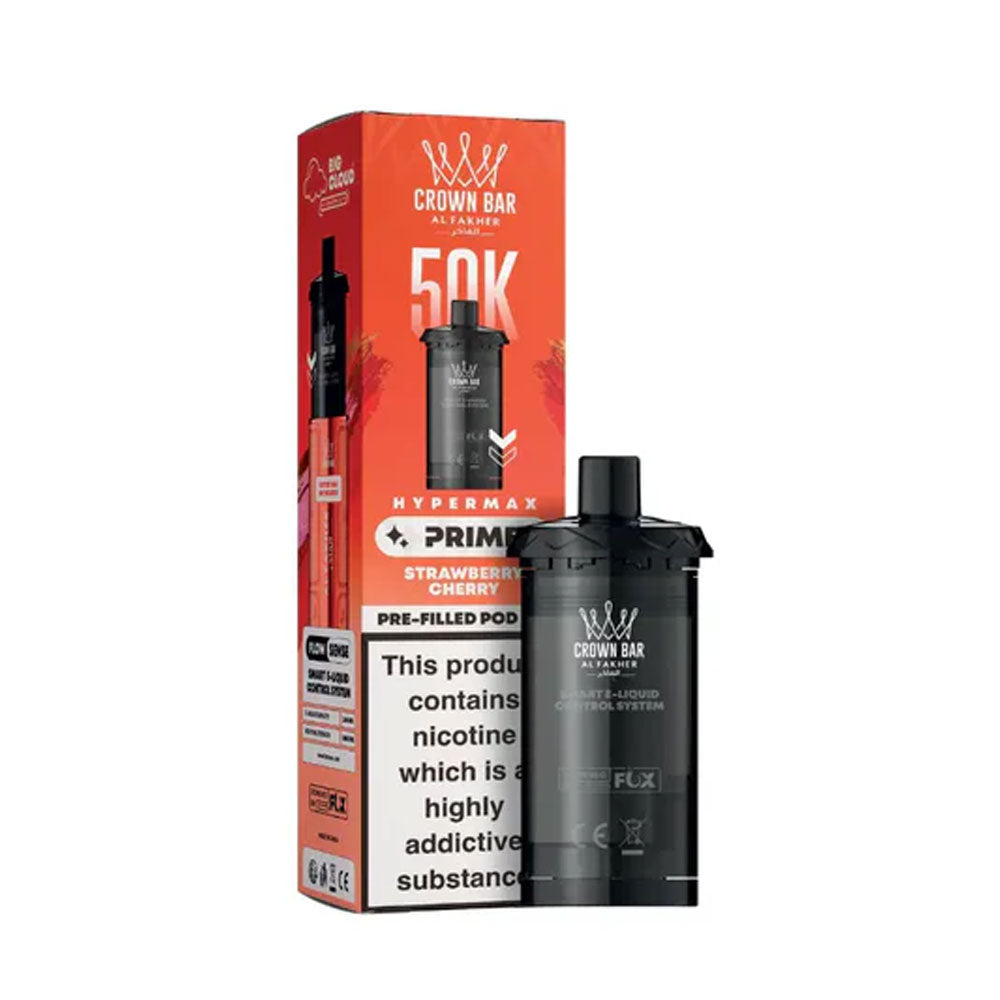 Al Fakher Crown Bar 50K Hypermax Prefilled Pods - Strawberry Cherry