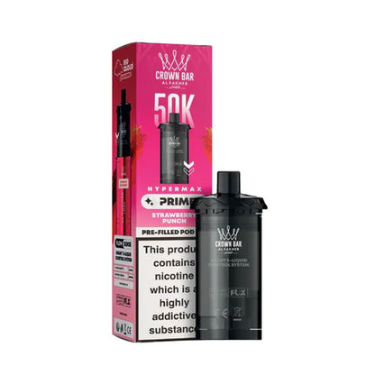 Al Fakher Crown Bar 50K Hypermax Prefilled Pods - Strawberry Punch
